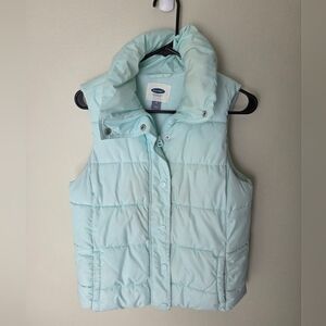 Old Navy Light Blue Puffer Vest